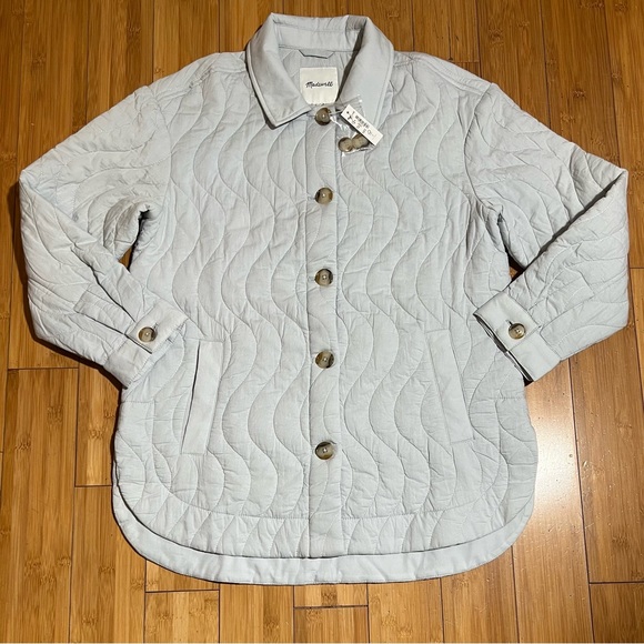Madewell Jackets & Blazers - NWT Madewell Belrose Shirt Jacket Grey Size M